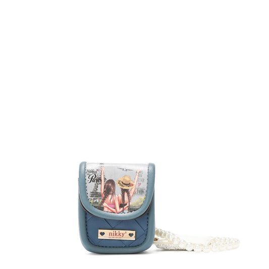NIKKY BEADED BRACELET KEYCHAIN WITH EARBUD HOLDER