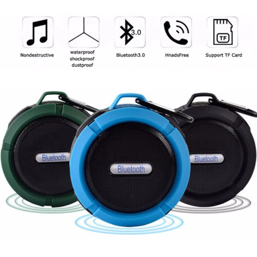 Mini Altavoz Bluetooth Portátil Impermeable con Ventosa