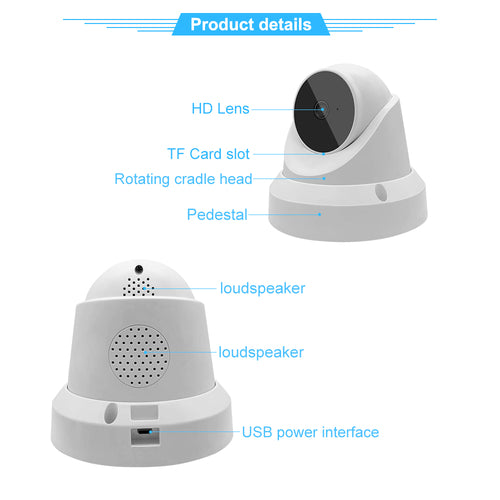 Cámara IP WiFi de Seguridad y Baby Monitor con Visión Nocturna