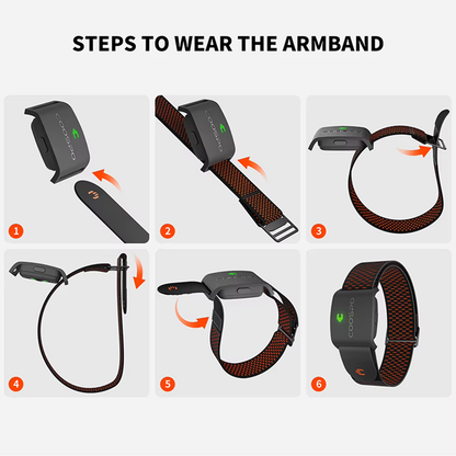Brazalete Pulsómetro HW9 | Monitor de Ritmo Cardíaco Bluetooth y ANT+ para Ciclismo y Fitness